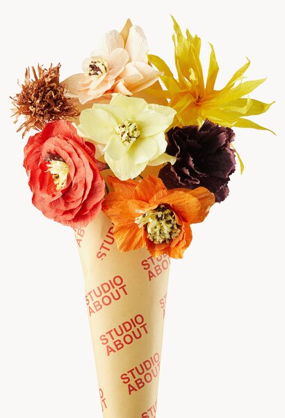 Bouquet di fiori artificiali fatto a mano Good Luck