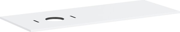 Hansgrohe Xilesa E Console avec découpe à gauche pour lavabo à poser, sans trou pour robinetterie, 1375x550x16mm, 54278700, 54278700