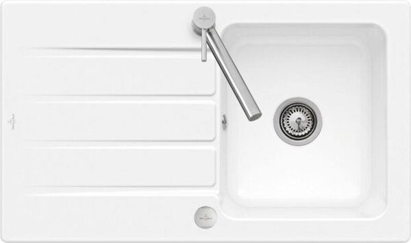 Villeroy & Boch Architectura - Lavello in Vetroceramica 860x510 mm con scarico, CeramicPlus, bianco alpino 335002R1