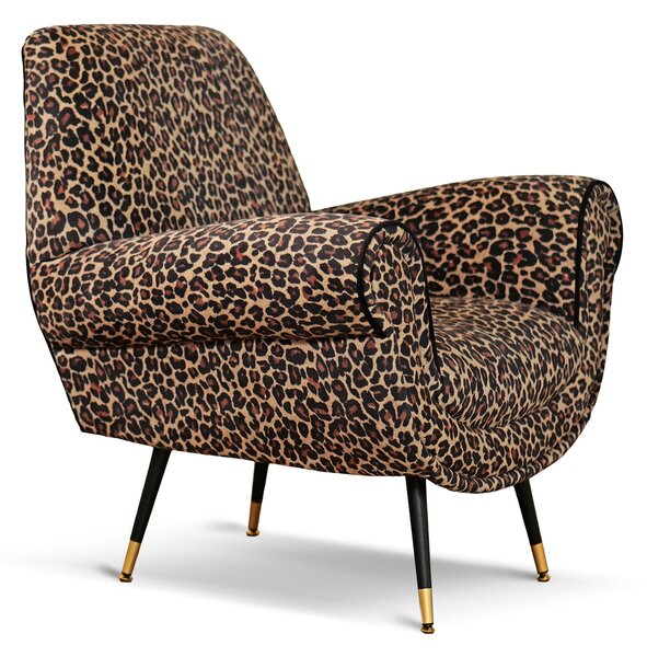 Poltrona Vico Velluto e Tessuto Fantasia - Design Iconico