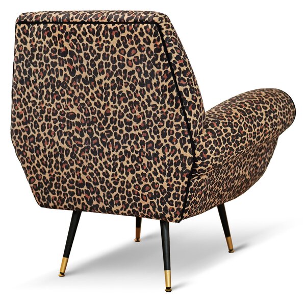Poltrona Vico Velluto e Tessuto Fantasia - Design Iconico