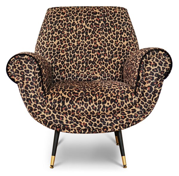 Poltrona Vico Velluto e Tessuto Fantasia - Design Iconico