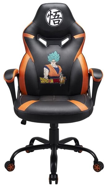 Sedia da gaming Dragon Ball Z - Sedia da gioco ergonomica - Nera - Altezza regolabile - Supporto lombare e braccioli