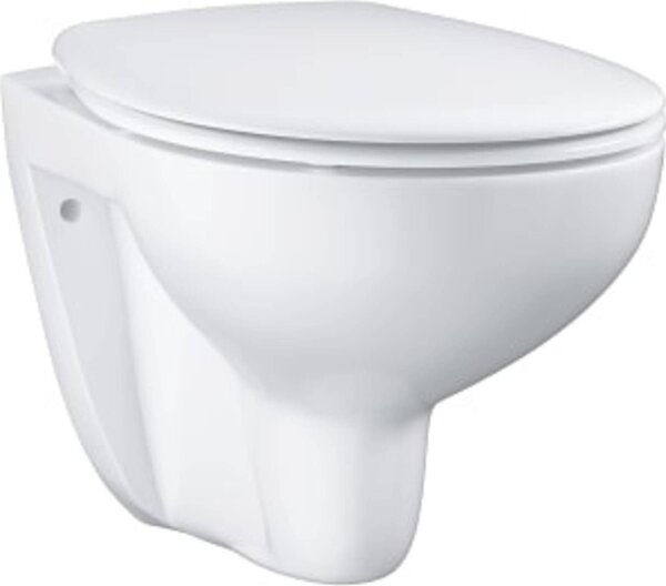 GROHE Bau Keramik WC Set Wand-Tiefspül WC-Sitz mit Absenkautomatik spülrandlos