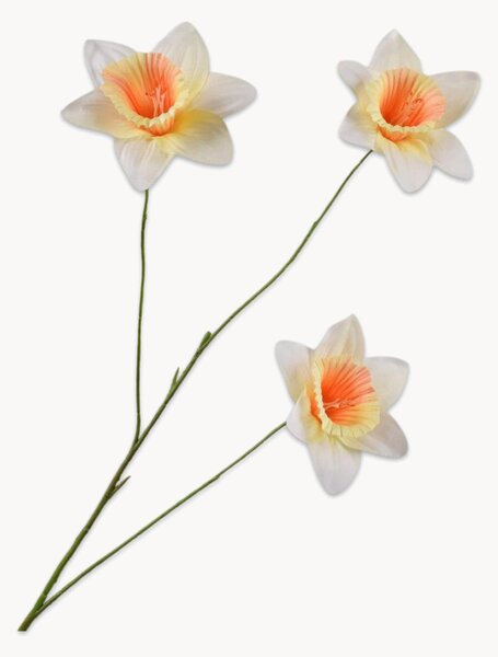Fiori artificiali fatti a mano Narciso, set da 3