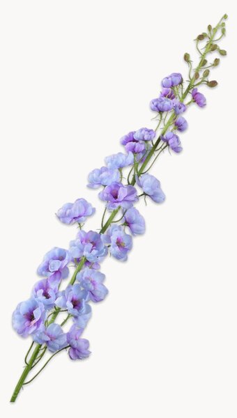 Set di 2 fiori artificiali fatti a mano Delphinium