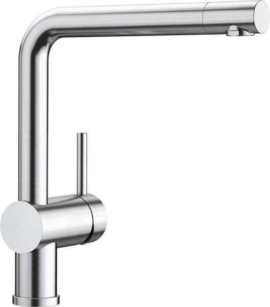 Rubinetto da cucina Blanco LINUS DVGW in acciaio inox spazzolato 526241