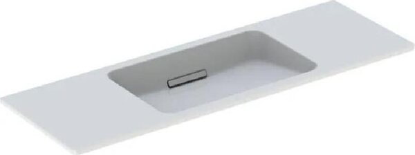 Geberit ONE lavabo design flottant, sans trou pour robinetterie, avec trop-plein, 1200x400mm, 500392, 500.392.01.3, 500.392.01.3