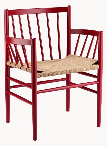 Sedia con braccioli in legno J81