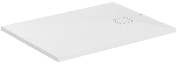 Ideal Standard Ultra Flat evo receveur de douche rectangulaire, écoulement sur le côté court, blanc soie, T5438FO, T5438FO