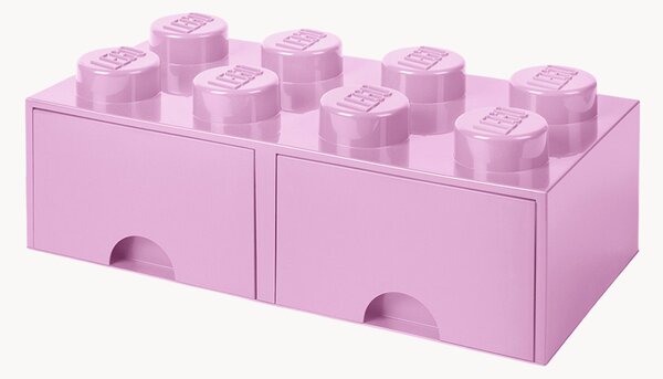 Cassettiera per bambini LEGO con 8 manopole Brick