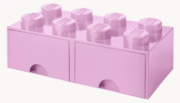 Cassettiera per bambini LEGO con 8 manopole Brick