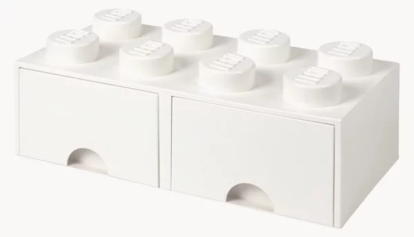 Cassettiera per bambini LEGO con 8 manopole Brick