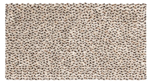 Tappeto bagno rettangolare Speed in cotone beige 55 x 100 cm