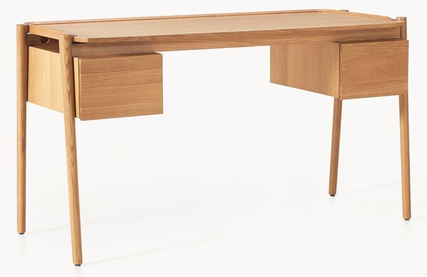 Scrivania in legno con cassetti Libby
