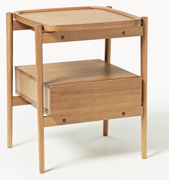 Comodino in legno di quercia Libby
