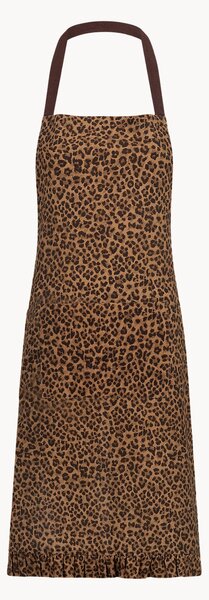 Grembiule in cotone Leopard
