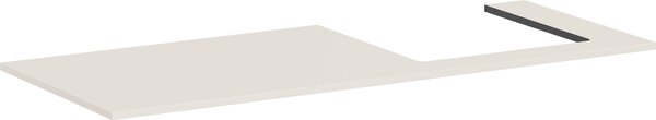 Hansgrohe Xilesa E Console avec découpe à droite pour vasque à encastrer polie, 1375x550x16mm, 54273780, 54273780