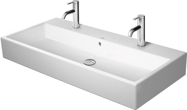 Duravit Vero Air lavabo de meuble, 100x47cm, avec trop-plein, 2 trous pour robinet, poli, 2350100026, 2350100026