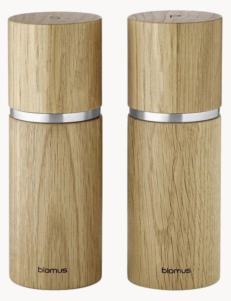 Set macina sale e pepe in legno di quercia Pepe 2 pz