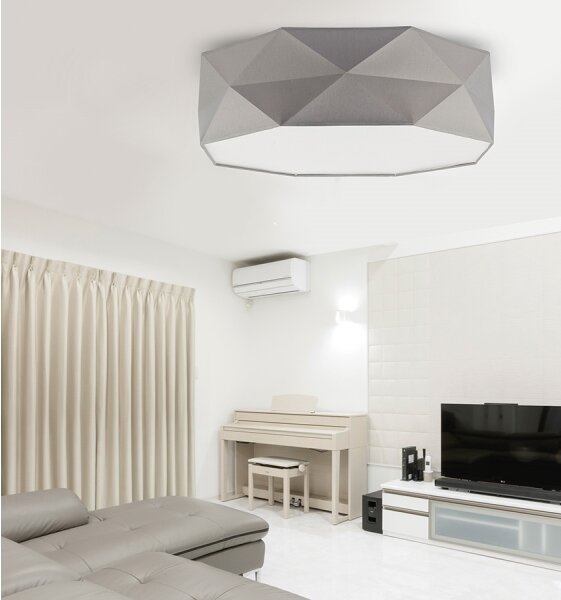 Plafoniera KANTOOR 4xE27/60W/230V grigio