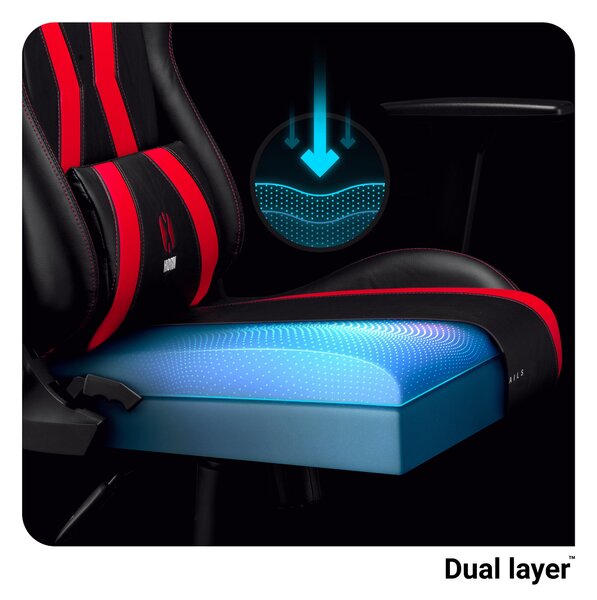 Sedia da gaming Diablo X-Horn 2.0 King Size: nero-rosso