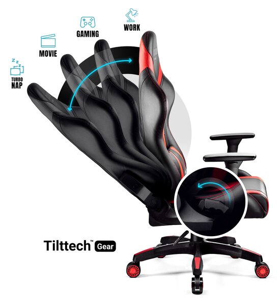 Sedia da gaming Diablo X-Horn 2.0 King Size: nero-rosso