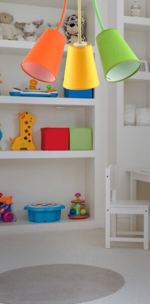 Lampadario a sospensione con supporto rigido WIRE COLOUR 3xE27/60W/230V