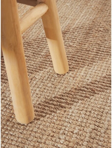 Tappeto rotondo di colore naturale in iuta ø 160 cm Bouclé Jaipur – Hanse Home
