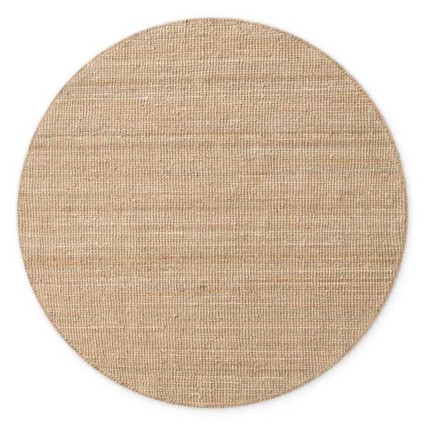 Tappeto rotondo di colore naturale in iuta ø 160 cm Bouclé Jaipur – Hanse Home