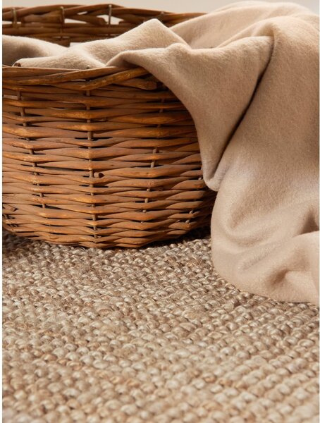 Tappeto rotondo di colore naturale in iuta ø 160 cm Bouclé Jaipur – Hanse Home