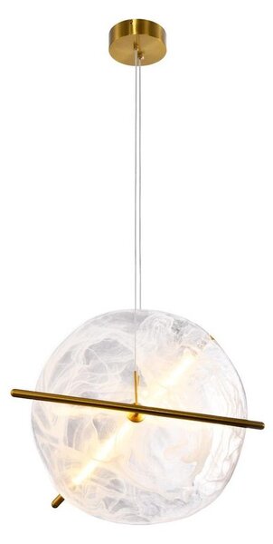 Lampadario LED sospeso con cavo RELAX LED/15W/230V oro/bianco