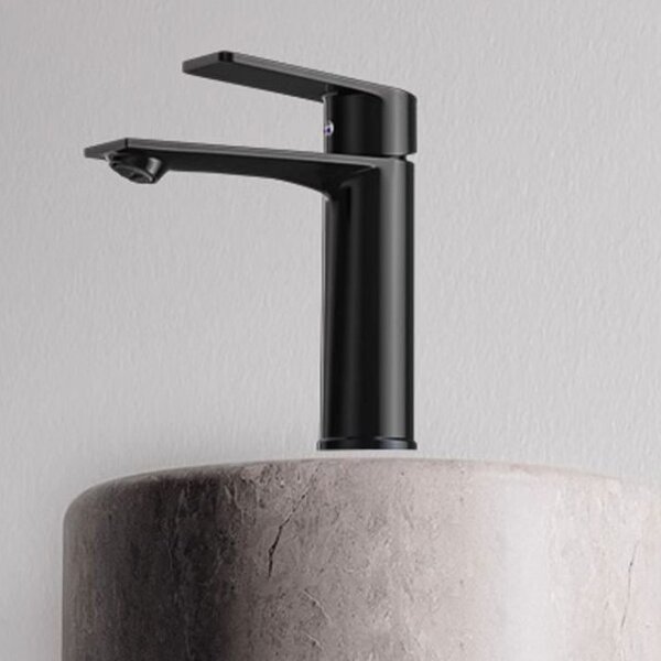 Rubinetto ZELURXX in acciaio inossidabile, comando doppio per acqua calda e fredda, filtro multistrato per lavabo, vasca da bagno, lavello da cucina, 15 x 5,1 x 17,3 cm