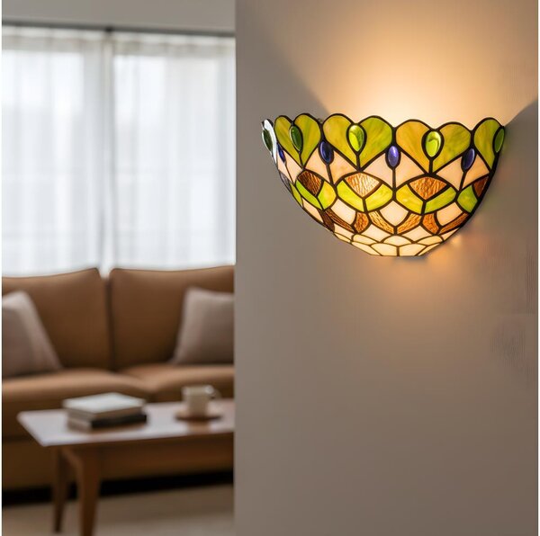 Brilagi - Applique da parete in vetro Tiffany MARGARET 1xE27/40W/230V