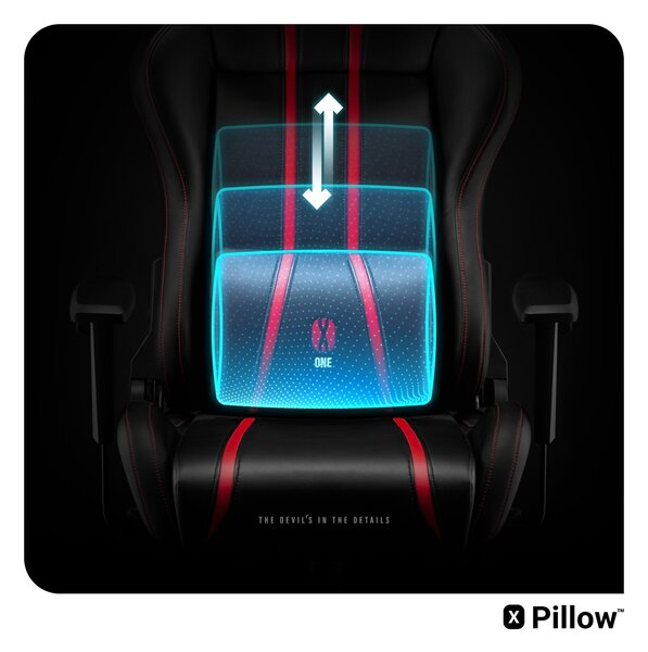 Sedia Da Gaming Diablo X-One 2.0 Small: Nero-Rosso