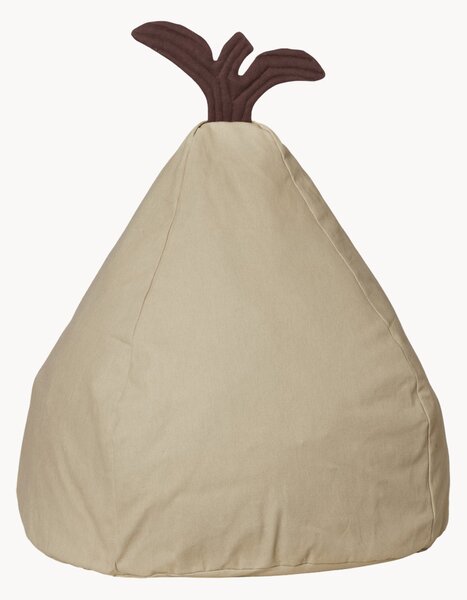 Pouf sacco in cotone organico Pear Bean