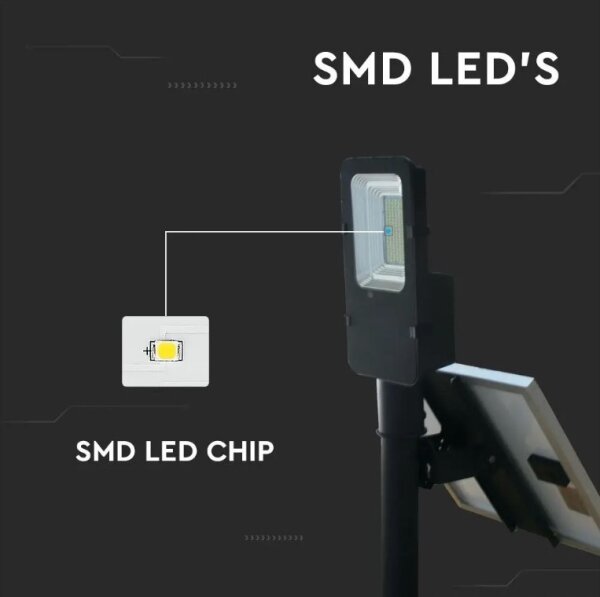 LED Lampione solare dimmerabile LED/50W/6,4V 4000K IP65 + telecomando