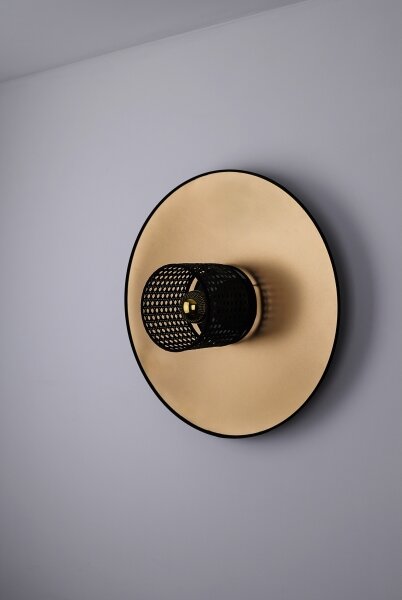 Duolla - Applique TOKYO RATTAN 1xE27/15W/230V diametro 50 cm oro/nero