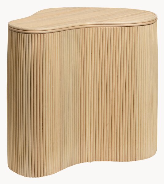 Tavolino in rattan fatto a mano con contenitore Isola