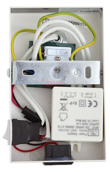 Lampada da parete moderna bianca regolabile con USB-C - Croft