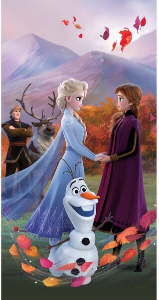 Asciugamano per bambini in cotone 70x140 cm Frozen "Wind" – Jerry Fabrics