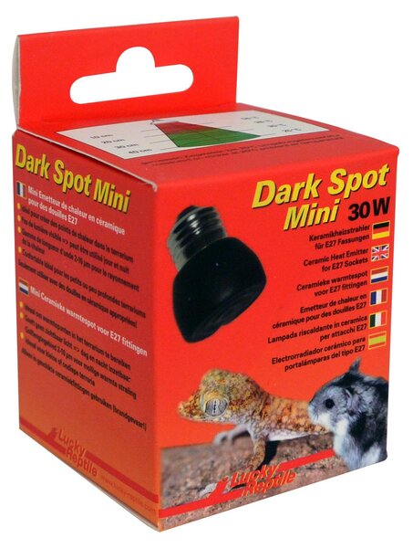 Lucky Reptile Dark Spot Mini riscaldatore radiante in Vetroceramica per terrari. 30W. E27
