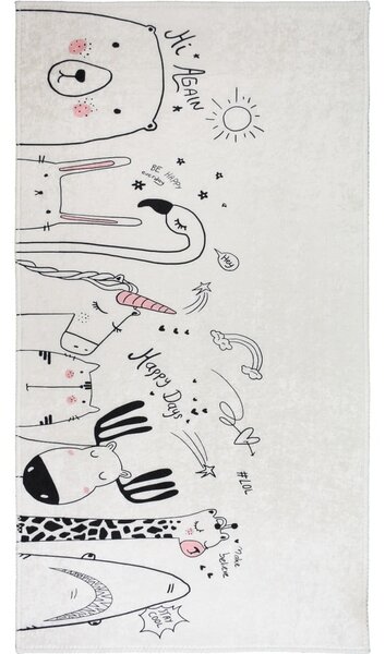 Tappeto per bambini avorio lavabile 120x180 cm Animal Kingdom – Vitaus