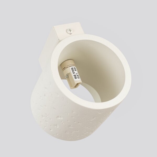 Sollux SL.1840 - Applique a spot da parete ORBIS 1xG9/8W/230V cemento/crema