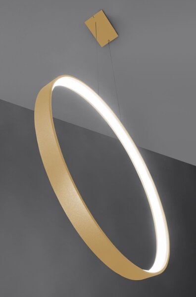 Thoro TH.221 - Lampadario LED a sospensione con filo RIO LED/30W/230V CRI95 4000K diametro 55 cm oro