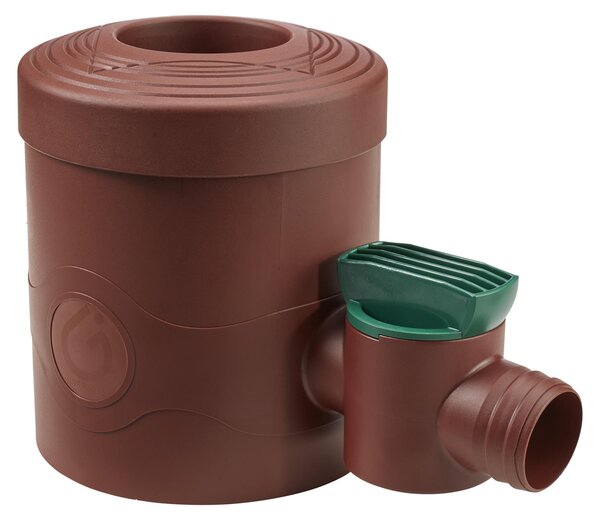 GARANTIA raccoglitore di pioggia DN 68-100 con rubinetto marrone incl. elemento filtrante