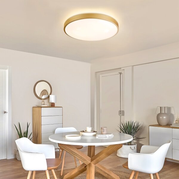 Brilagi - Lampada LED dimmerabile GLASS POOL DOUBLE LED/60W/230V 50 cm dorata + telecomando