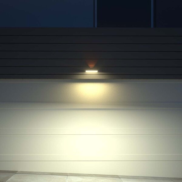 Applique a LED solare con sensore LED/3W/3,7V 3000K/4000K IP65 nero