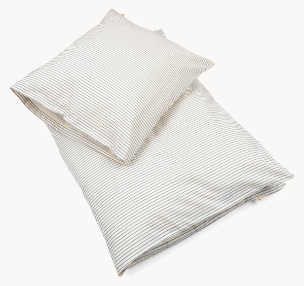 Biancheria da letto per bambini in cotone organico Stripe Bluie