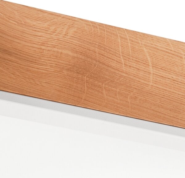 Plafoniera OAK SQUARE 4xE27/15W/230V 48x48 cm quercia/bianco